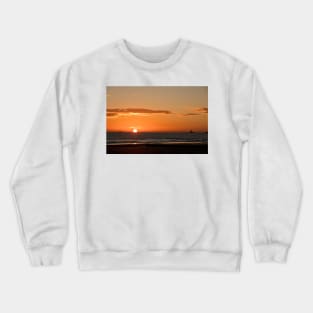 December sunrise over the North Sea Crewneck Sweatshirt